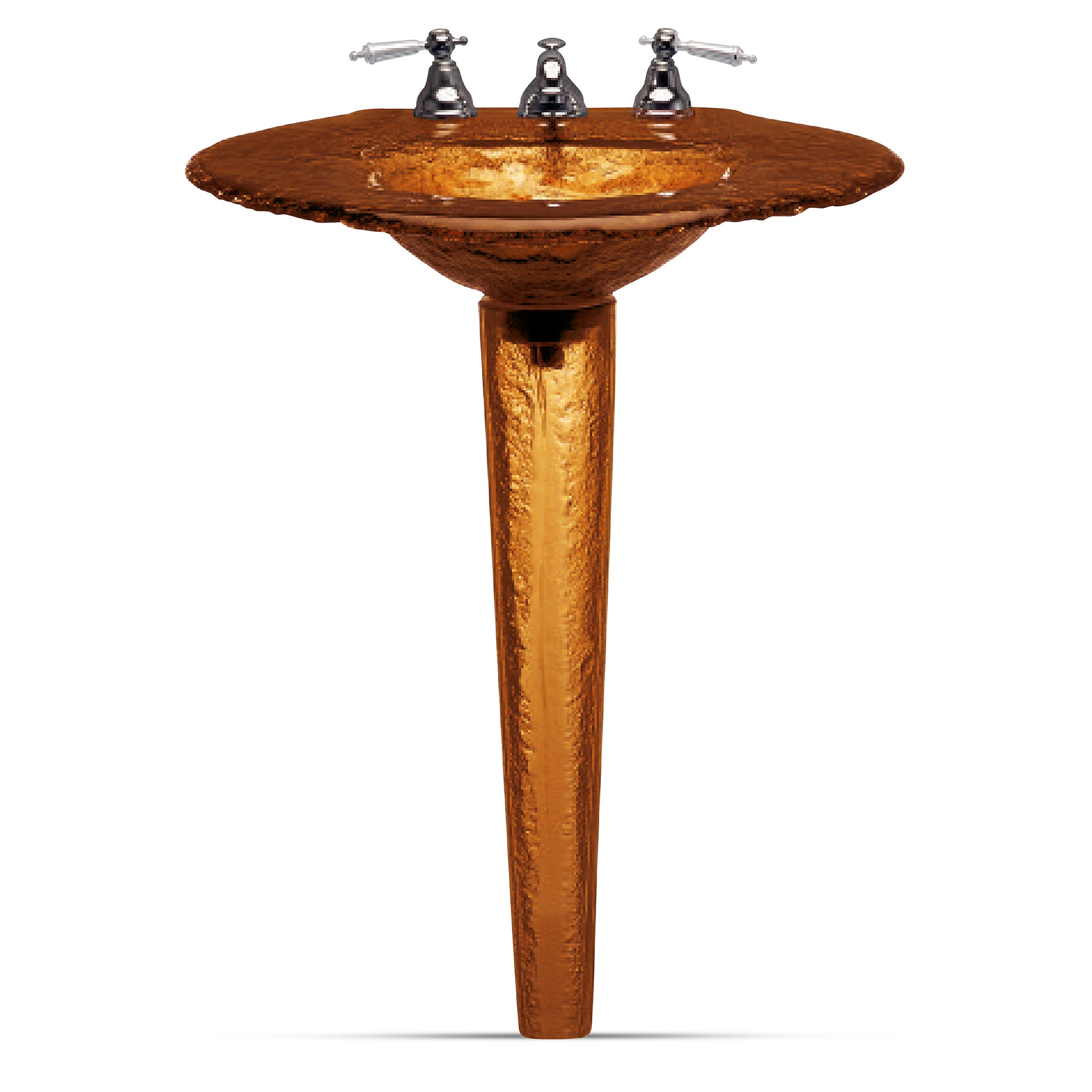 LAS120 Large Round Basin on Small Pedestal