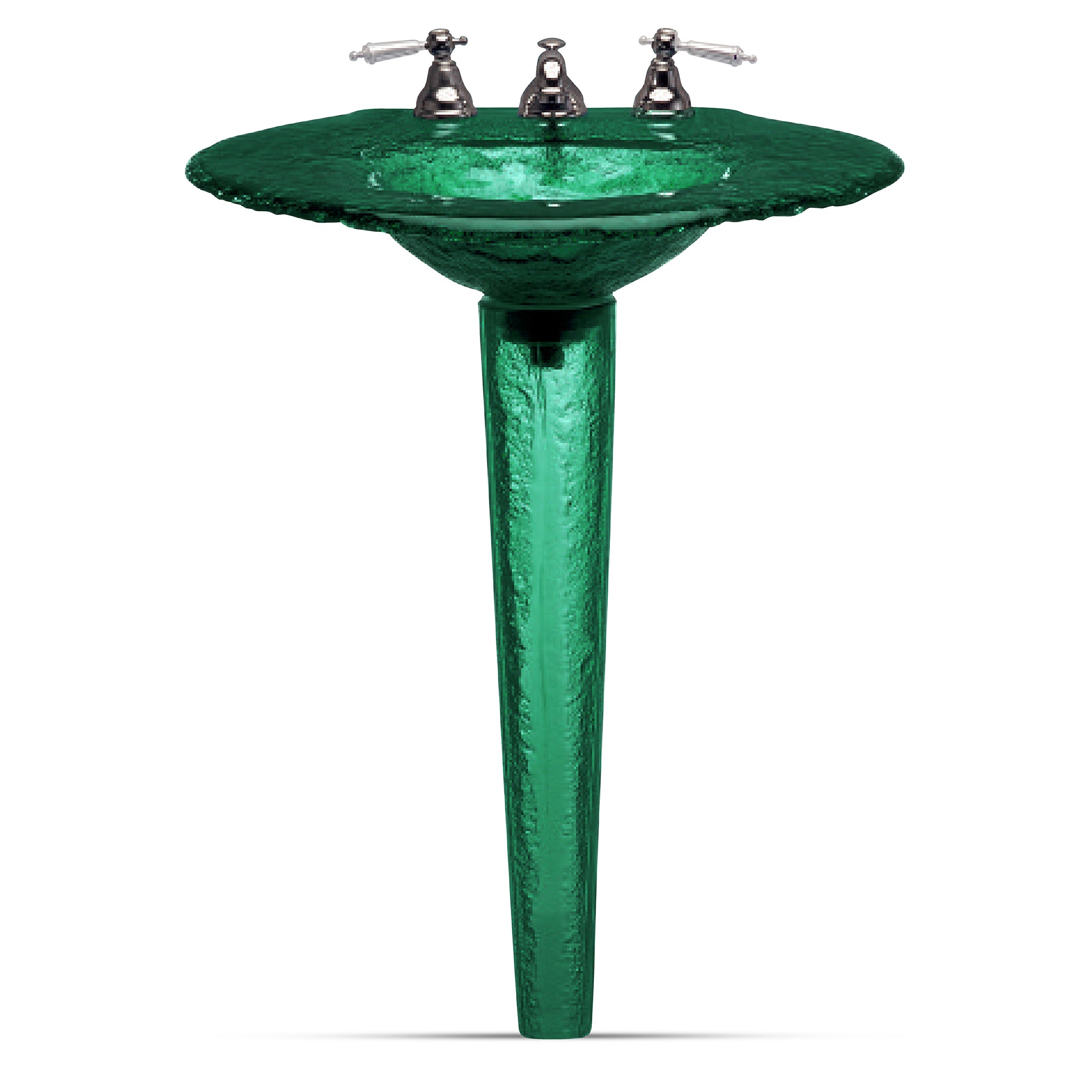 LAS120 Large Round Basin on Small Pedestal