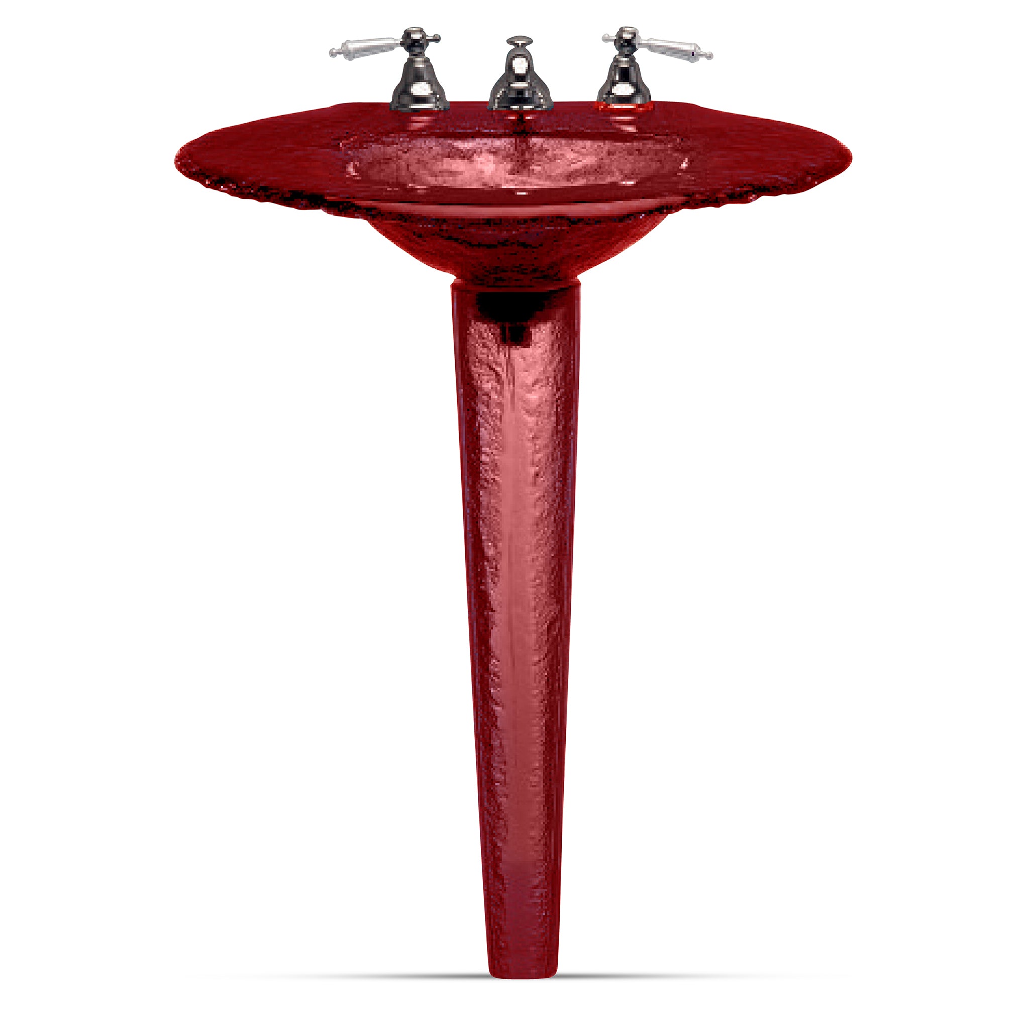 LAS120 Large Round Basin on Small Pedestal
