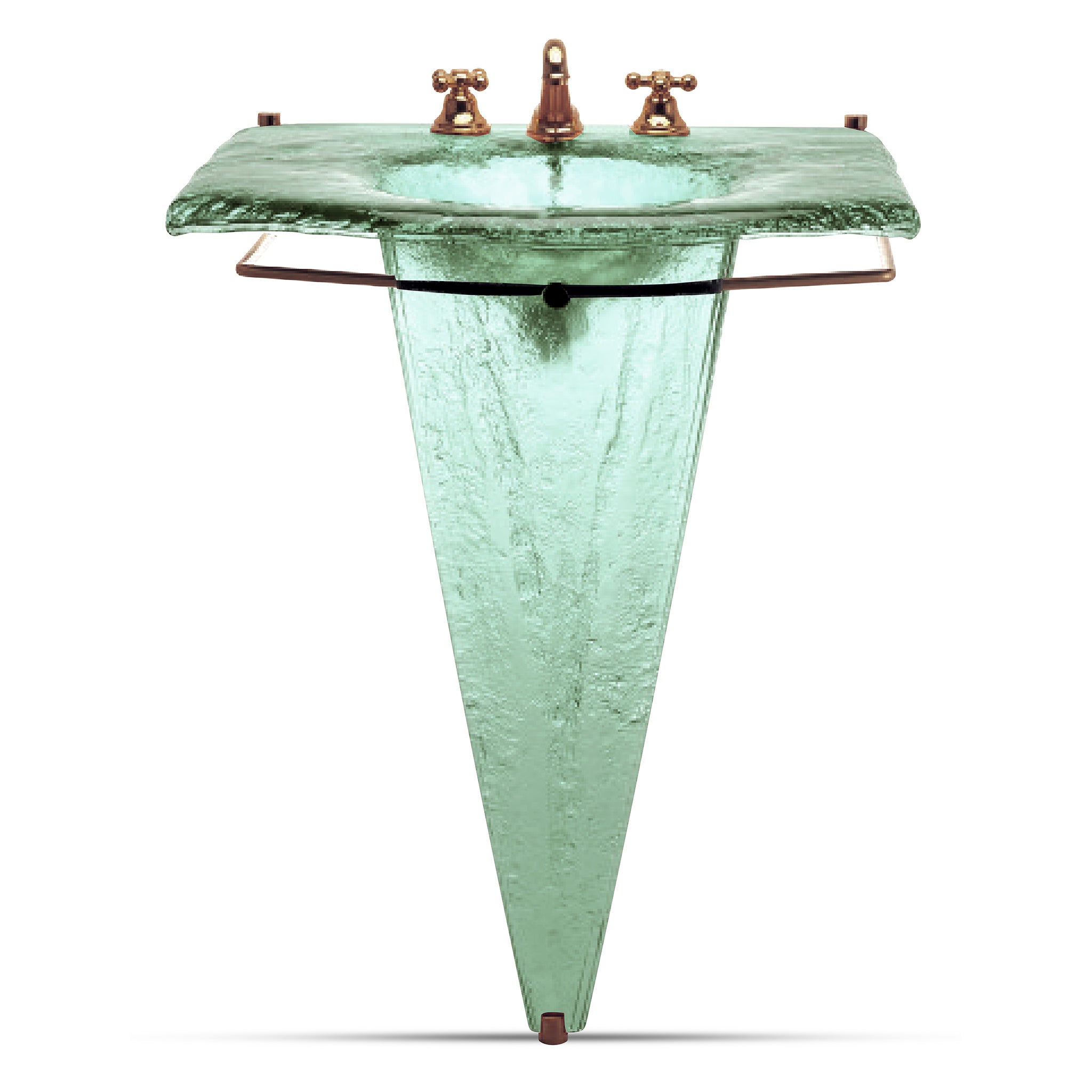 LAS300 Large Basin on Large Pedestal with Towel Bar