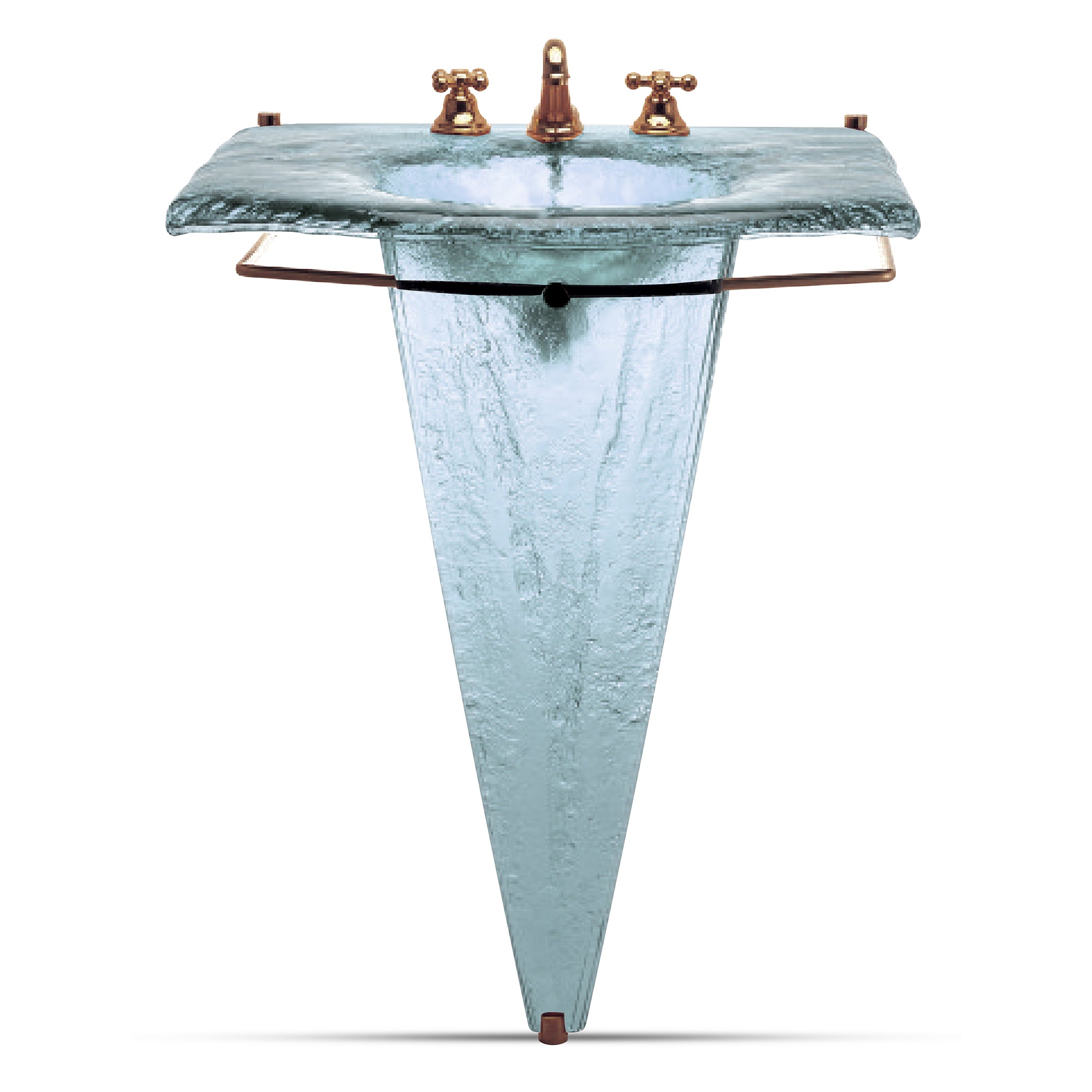LAS300 Large Basin on Large Pedestal with Towel Bar