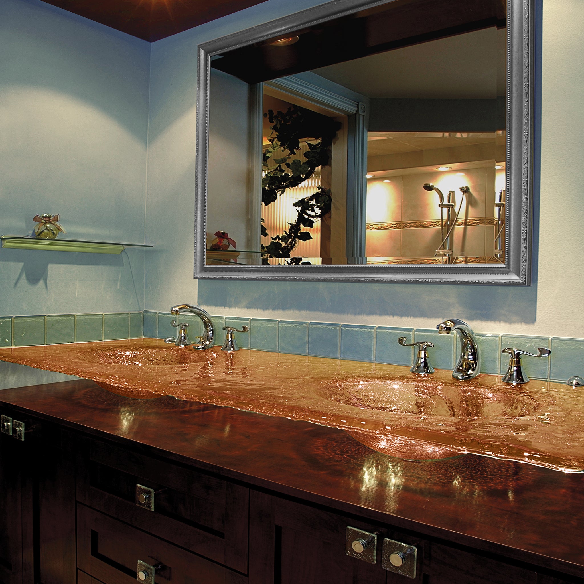 LAS520 3/4’’ (18mm) Thick Countertop with Integrated Double Basin