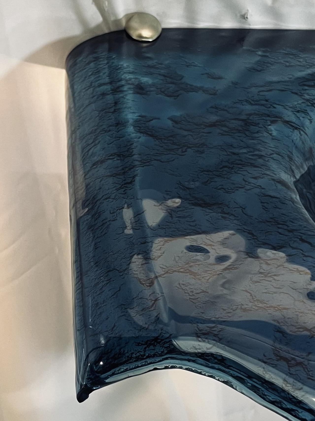 The Venezia — Fused Multi-Layer Glass Winged Countertop with Integral Round Basin on Slender Tapered Pedestal (LAS315) VERRE GALLERY by Renaissance Glassworks Inc